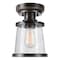 Globe Electric Charlie 9.6 in. H X 6.7 in. W X 6.7 in. L Oil Rubbed Bronze Ceiling Light 44301 - alternate 1